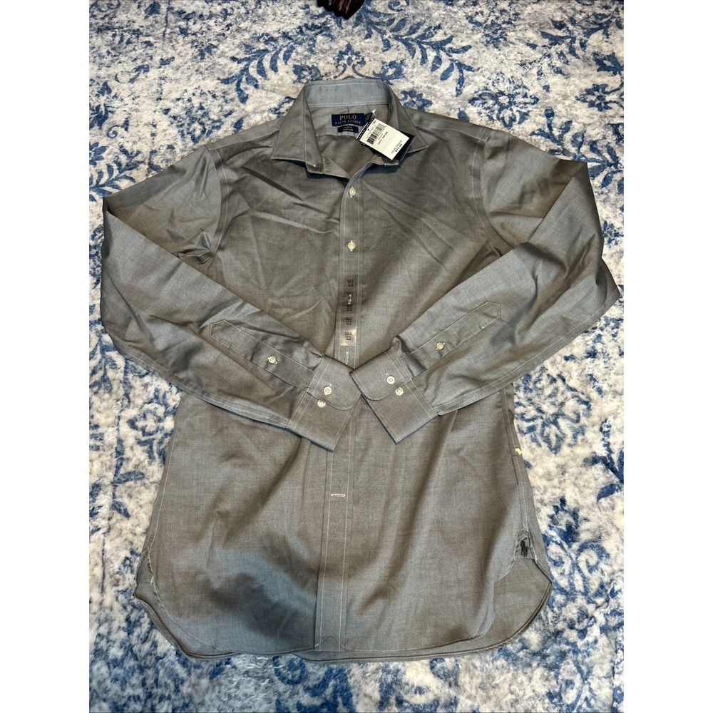 New Polo Ralph Lauren Men's Slim Fit Button Up Shirt - Size 15.5 34/35 - Blue